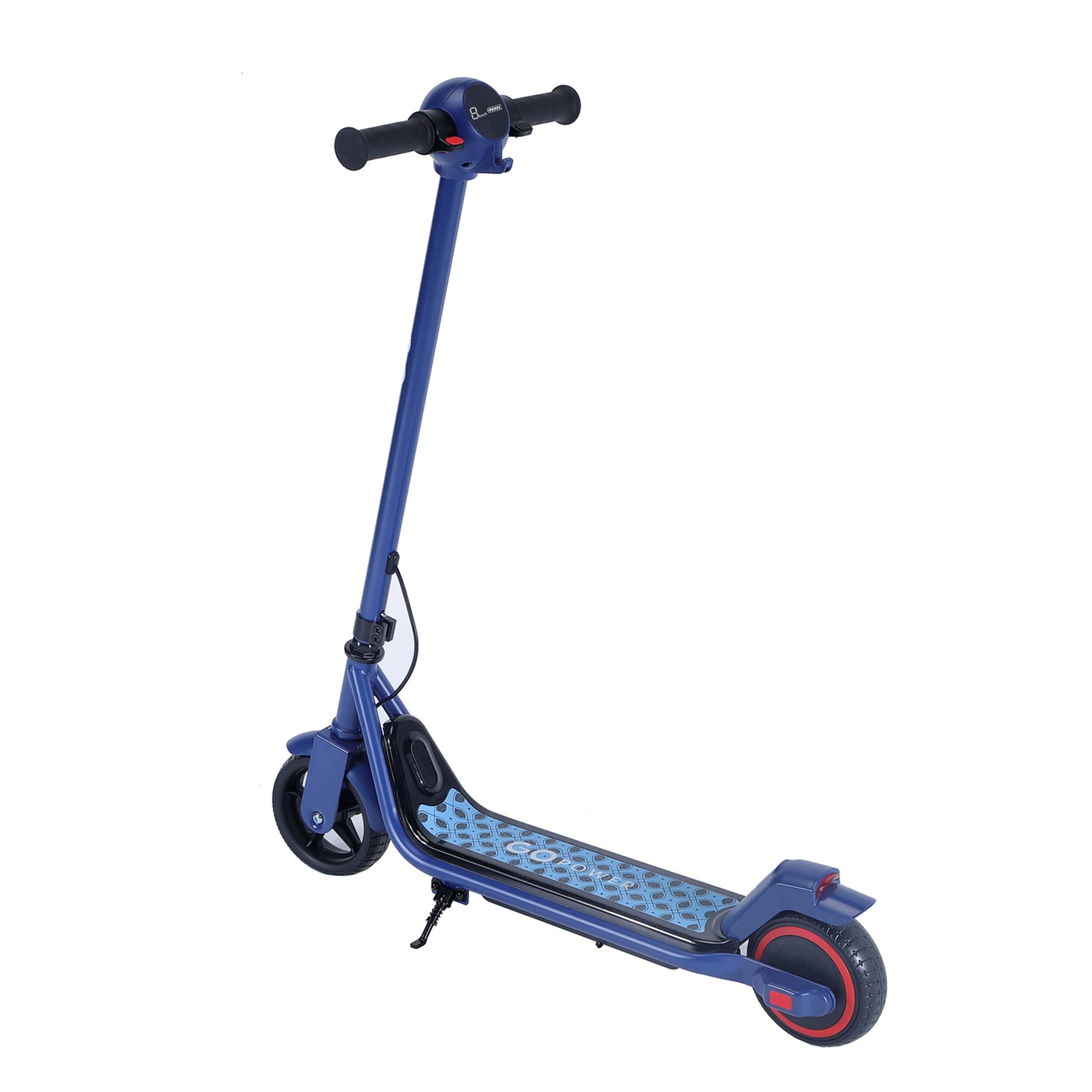 Left. GoPowerBike - GoPowerBike GoGlide E-Scooter with 10 MPH Max Speed & 130W Motor - Blue.