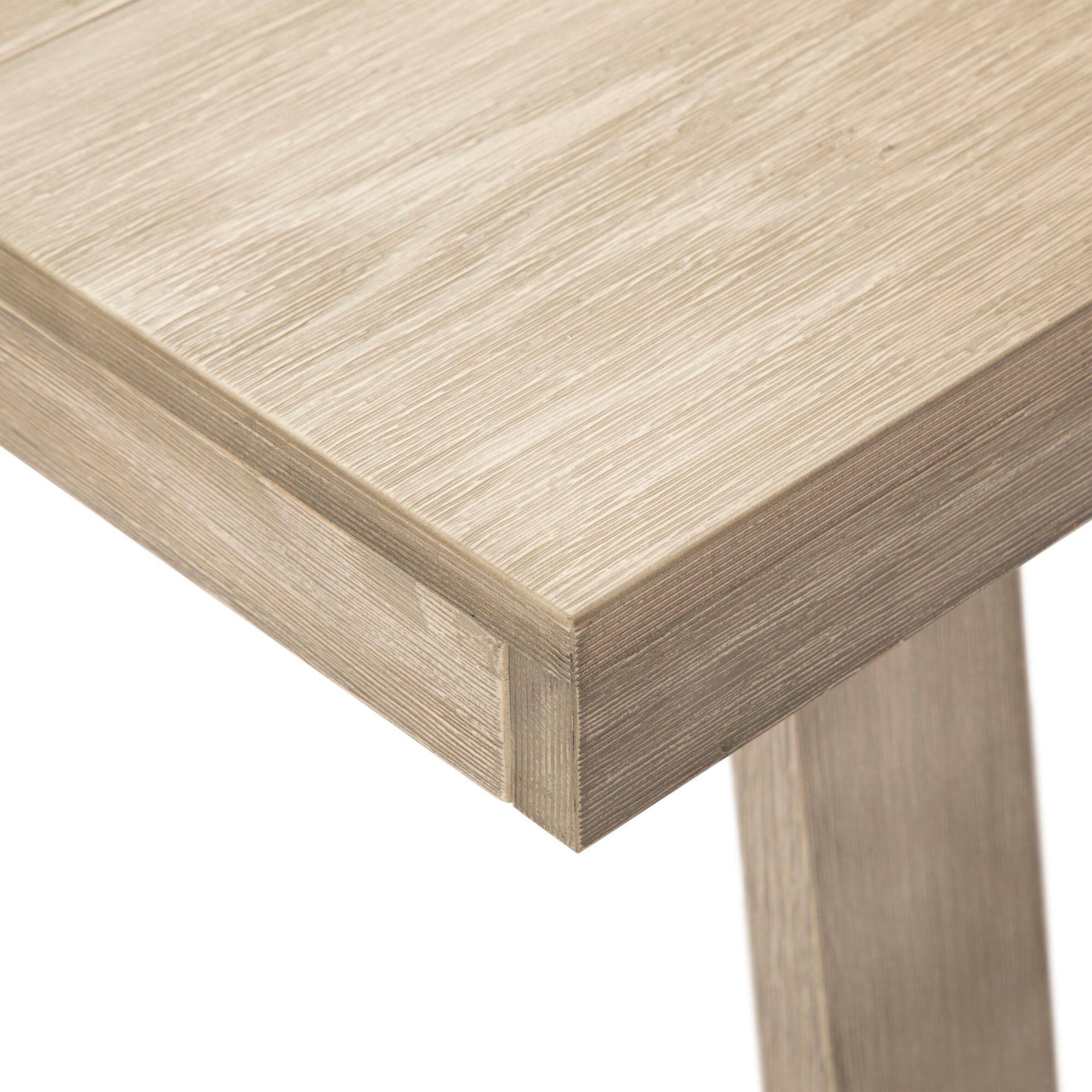 Alt View 6. Plank+Beam - Classic Rectangular Dining Room Table (72in / 1830mm), Seashell Wirebrush - Seashell Wirebrush.