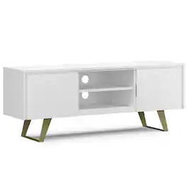 Simpli Home - Lowry TV Media Stand - White