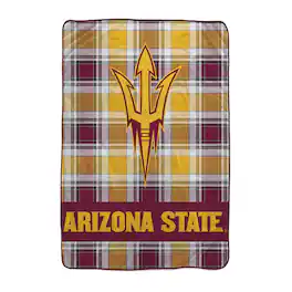 Pegasus - Arizona State Sun Devils 66" x 95" Oversized Plaid FAN-mily Ultra Cozy Blanket - Multicolor