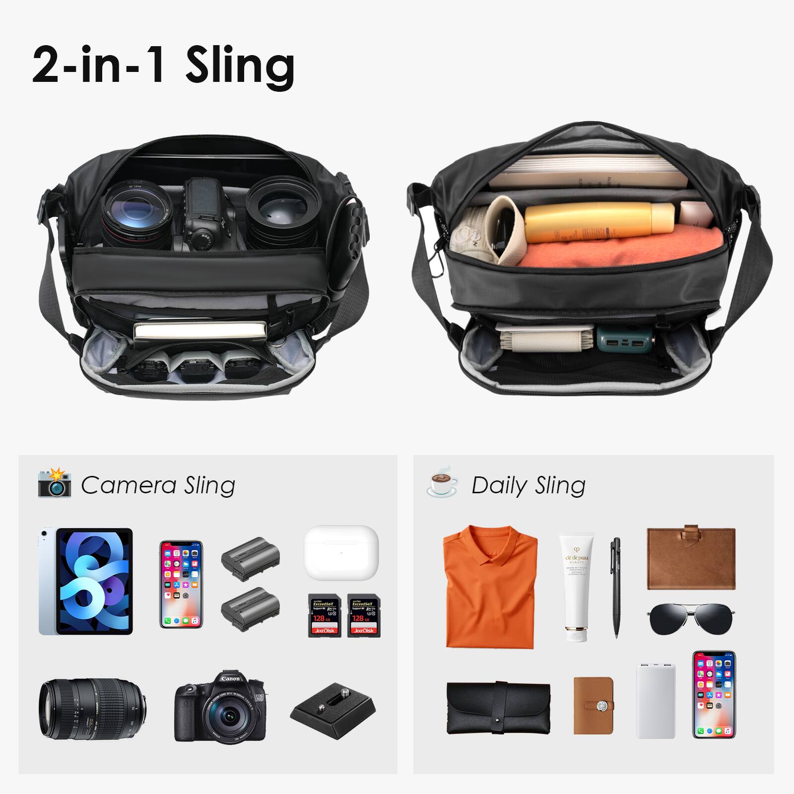 2-in-1 Sling

Camera Sling

Daily Sling