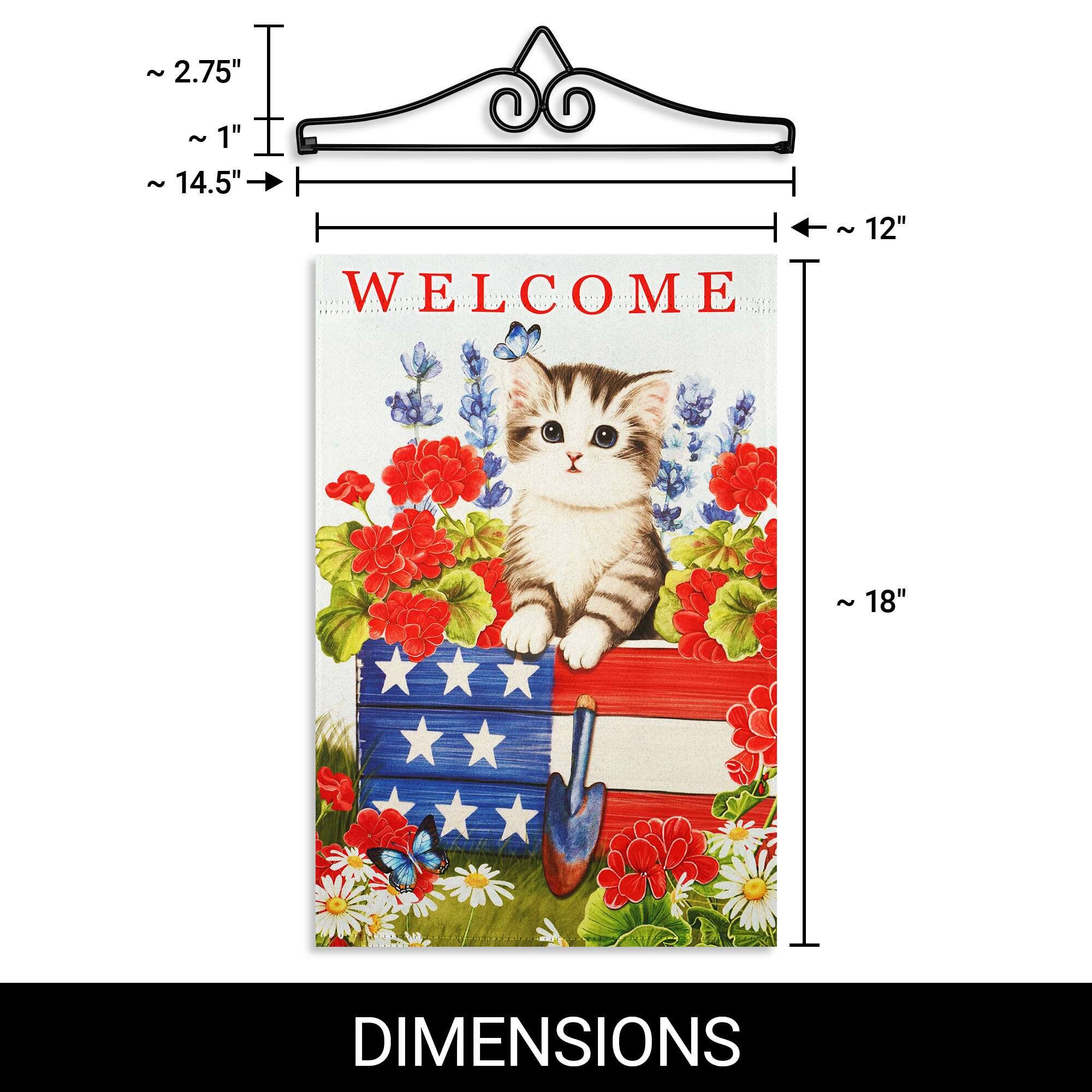 ~2.75"  
~1"  
~14.5"  
WELCOME  
~12"  
~18"  
DIMENSIONS