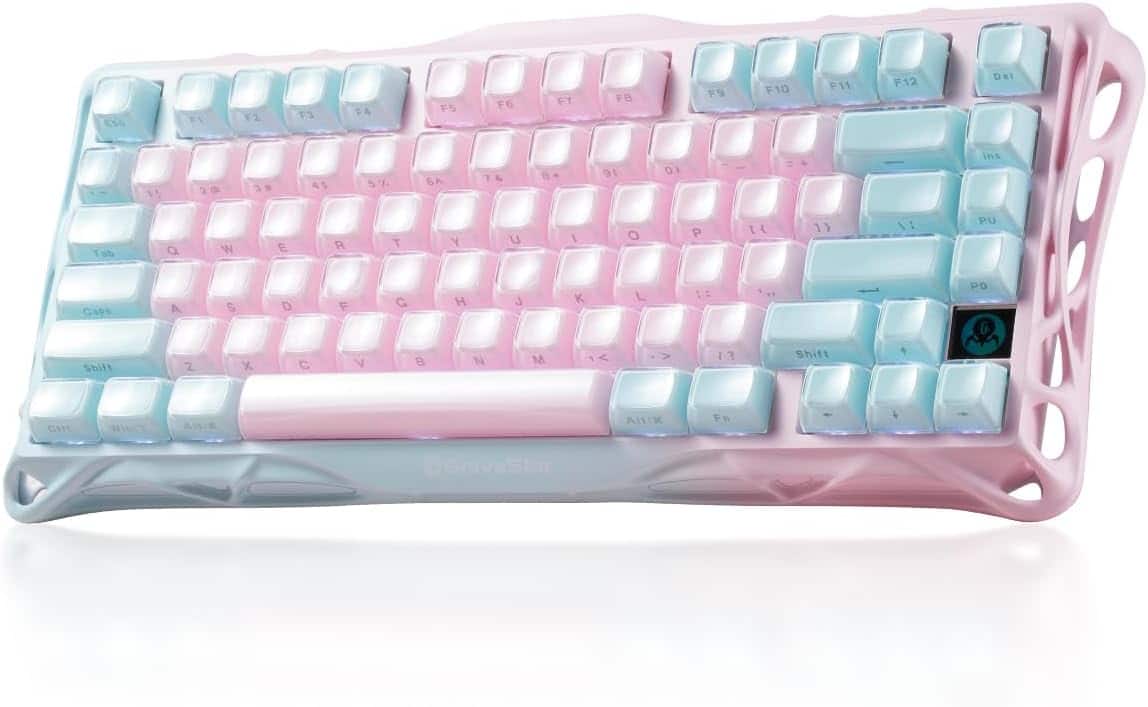GravaStar - Mercury K1 Lite 75% Wireless Mechanical Gaming Keyboard - Lumen Rose price history on PriceWatchPro