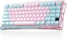 GravaStar - Mercury K1 Lite 75% Wireless Mechanical Gaming Keyboard - Lumen Rose