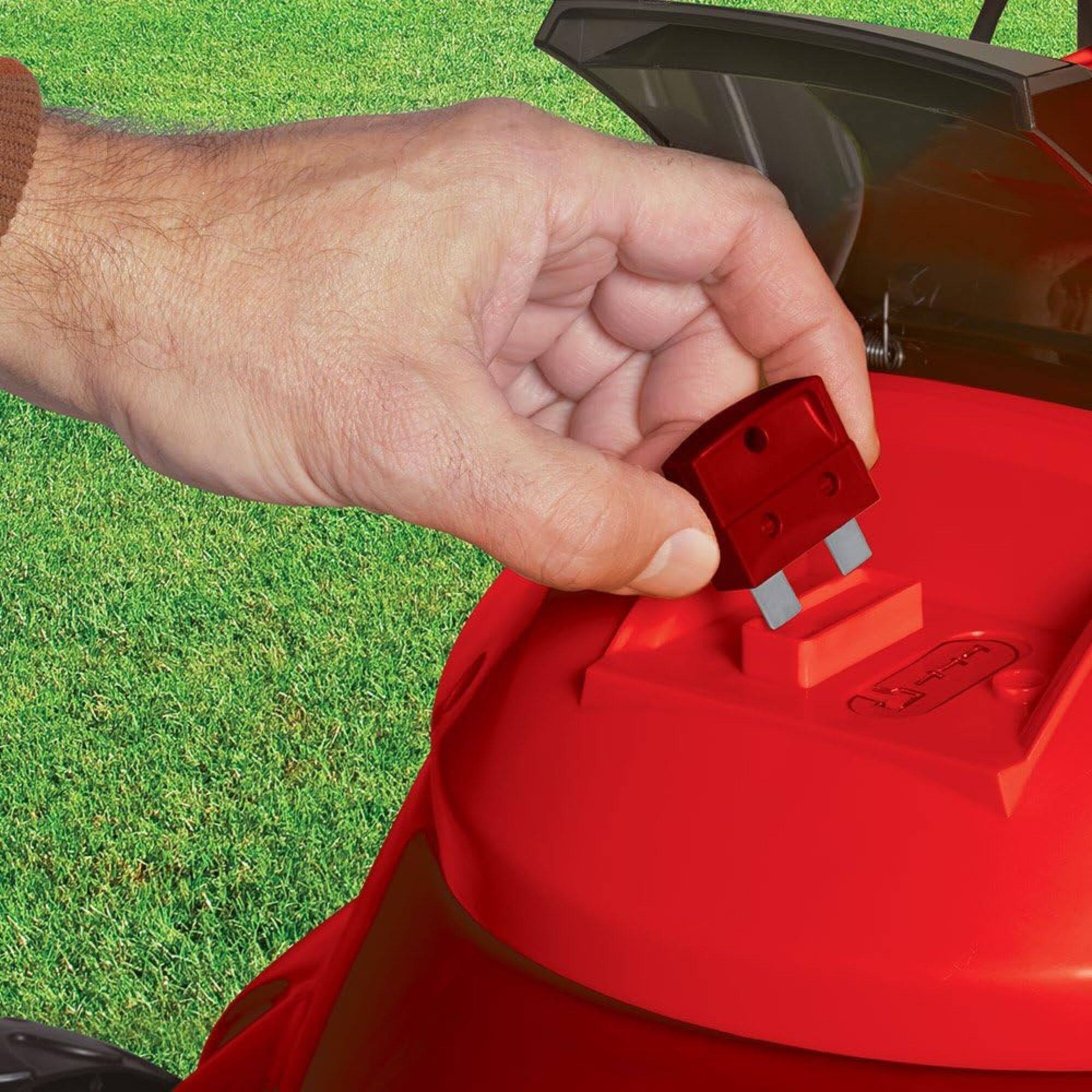 Alt View 7. Sun Joe - Sun Joe Cordless Lawn Mower, 28V, 14", 10.6 Gal Detachable Bag, MJ401C-XR-RED - Red.