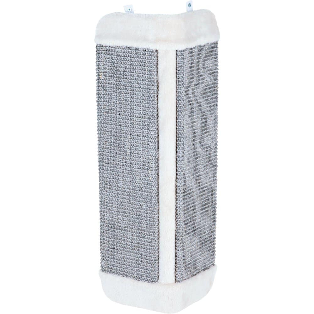 TRIXIE - Wall Mount Sisal Scratching Board for Corners, Vertical Cat Scratcher - Gray