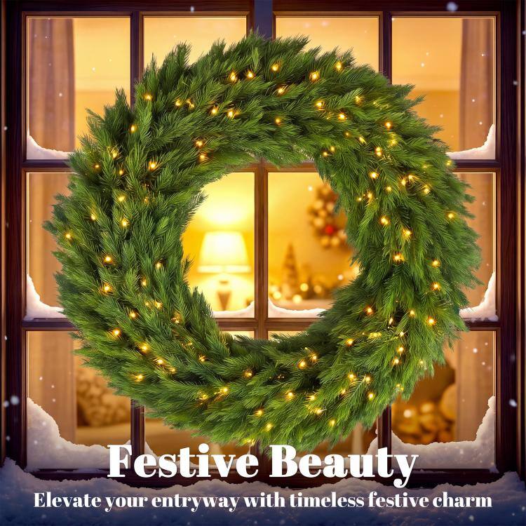 Festive Beauty  
Elevate your entryway with timeless festive charm