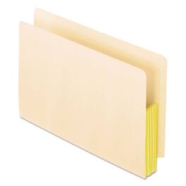 Tops Business Forms - Manila Drop Front Shelf File Pockets with Rip-Proof-Tape Gusset Top, 5.25" Expansion, Legal Size, Manila, 10/Box