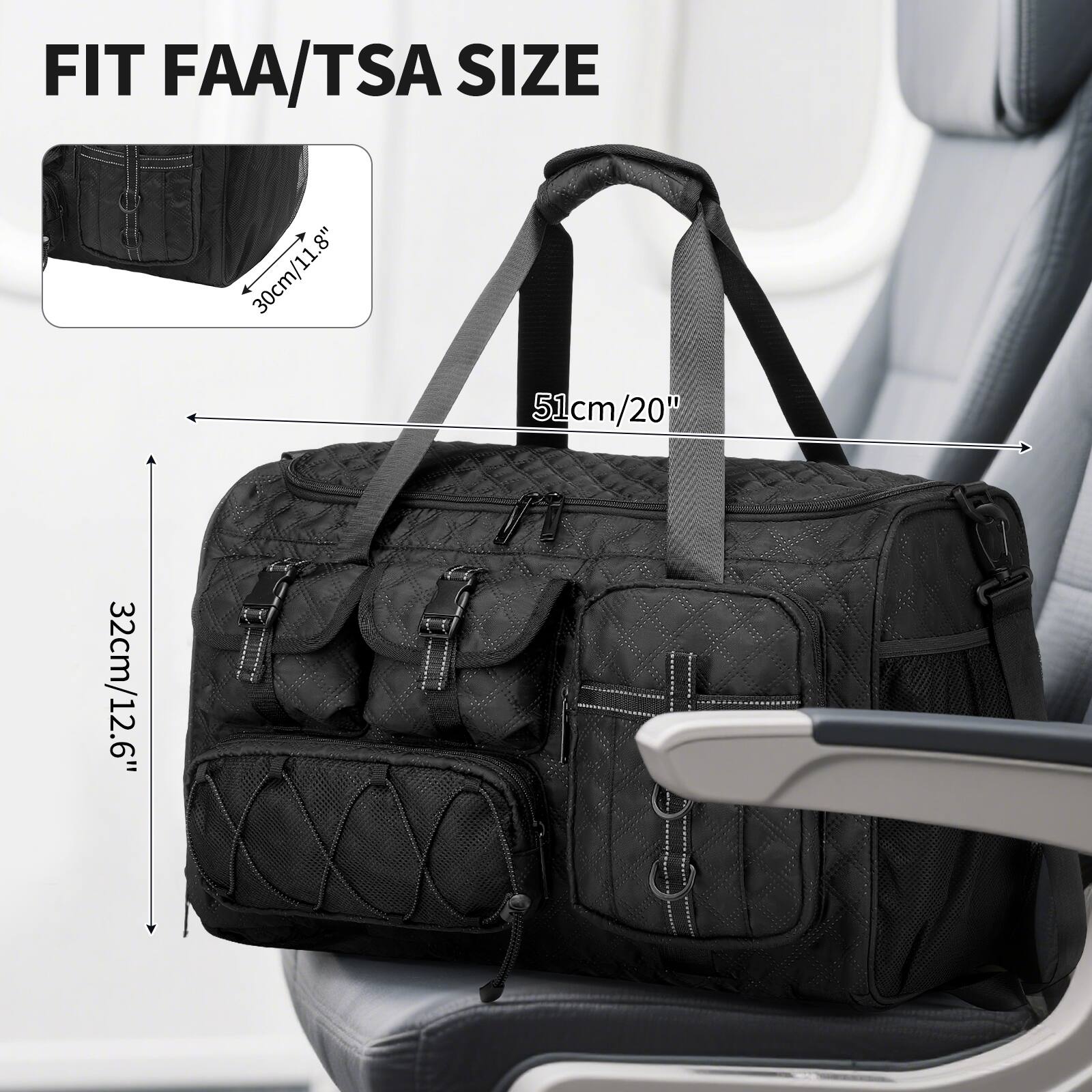 FIT FAA/TSA SIZE  
30cm/11.8"  
51cm/20"  
32cm/12.6"