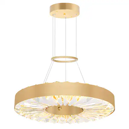 Front. CWI Lighting - Bjoux LED Chandelier With Sun Gold Finish - Sun Gold.