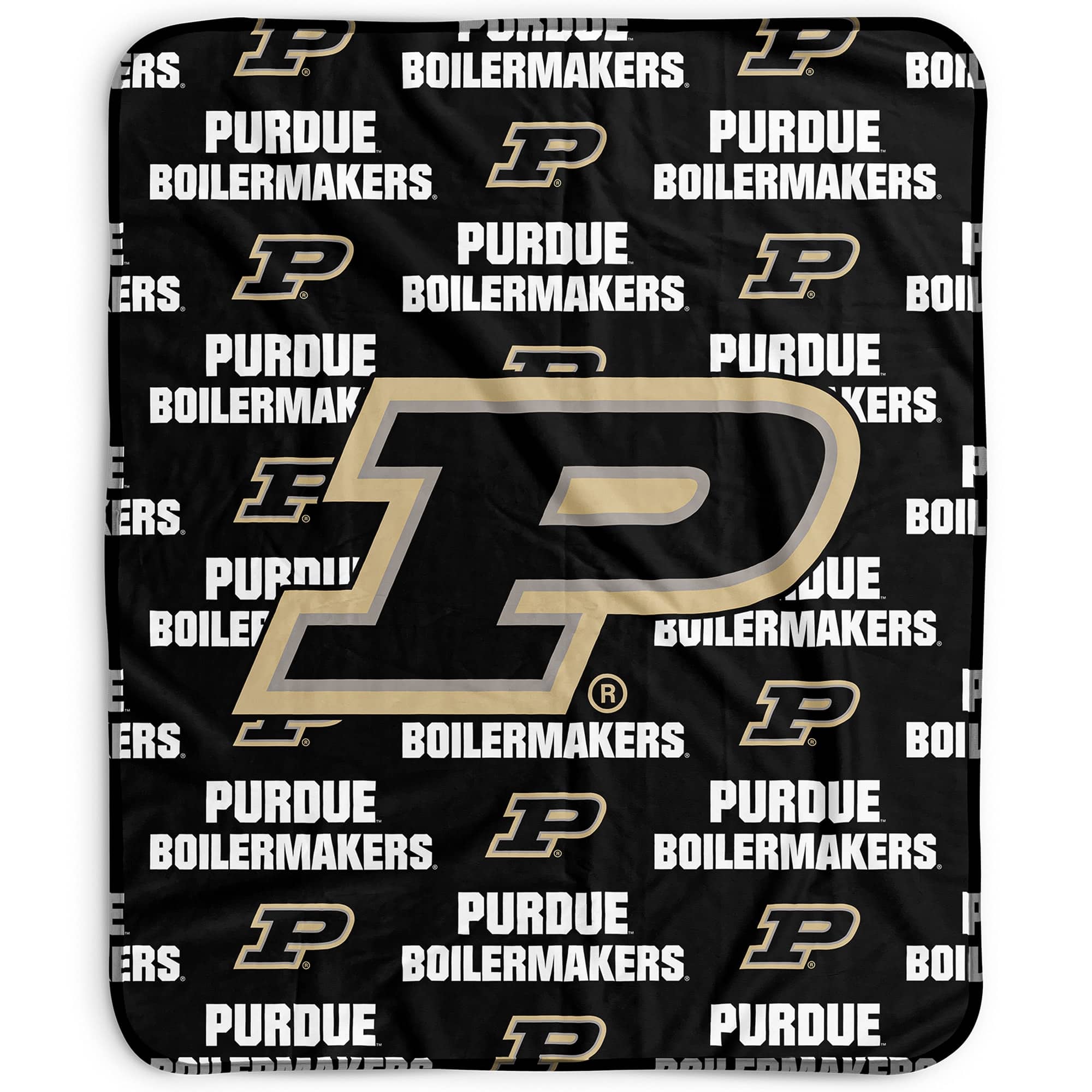Pegasus - Purdue Boilermakers 50" x 60" Repeat Wordmark Fleece Blanket - Multicolor