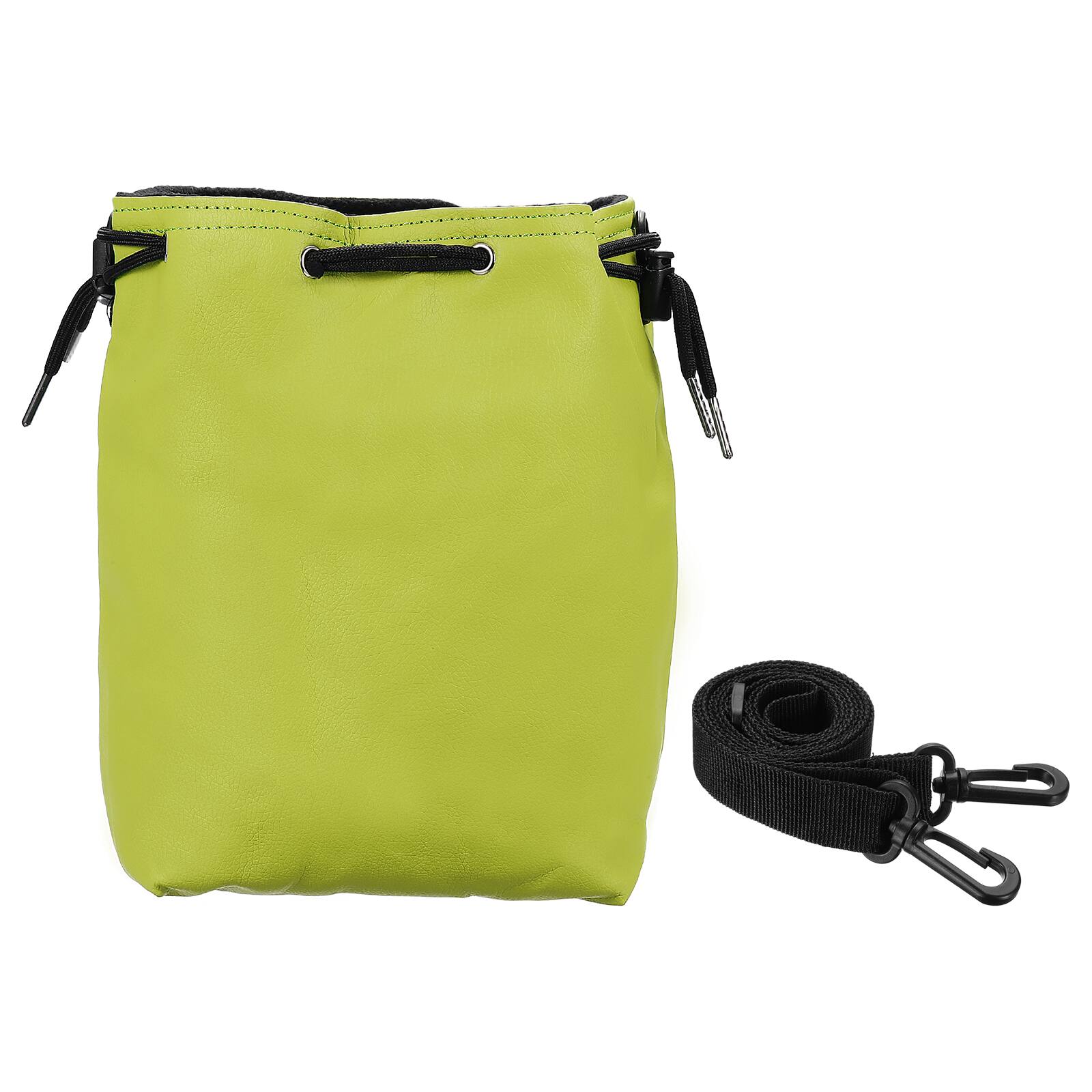 Unique Bargains - Drawstring Camera Bag, Large PU Leather Case for Nikon Z9/Z7II/Z6II, Fuji - Grass Green