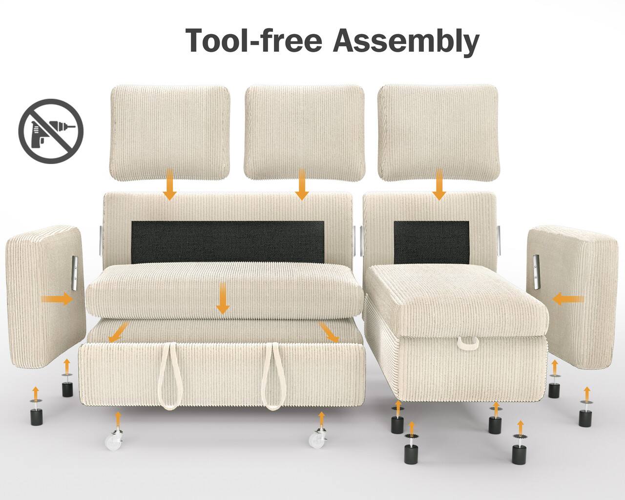 Tool-free Assembly