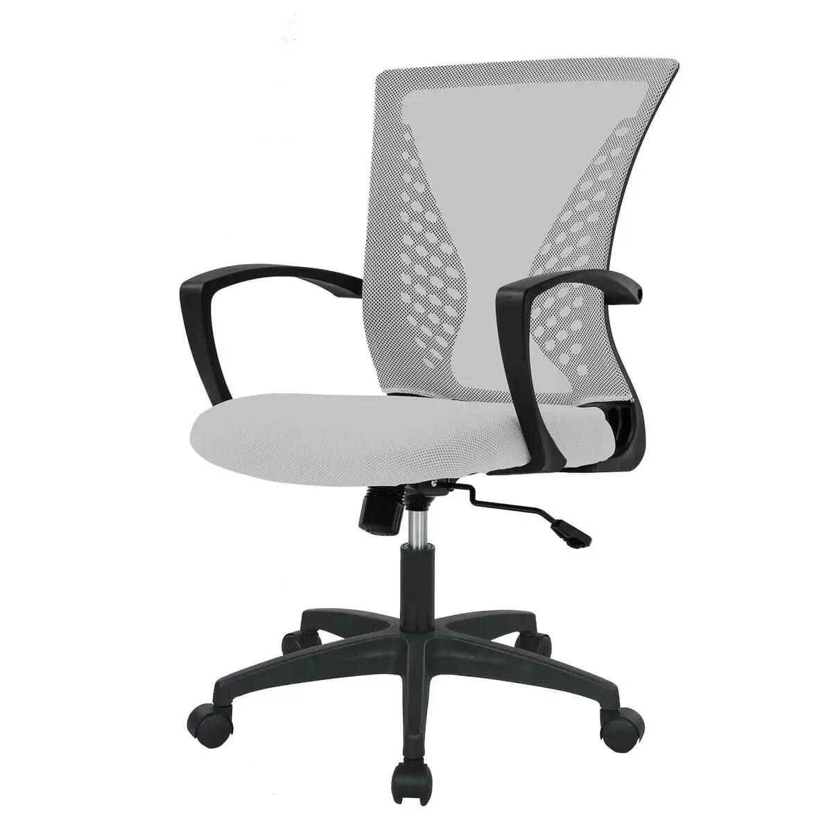 Alt View 6. Orange - Ergonomic Office Chair with Lumbar Support and Adjustable Height - Orange.