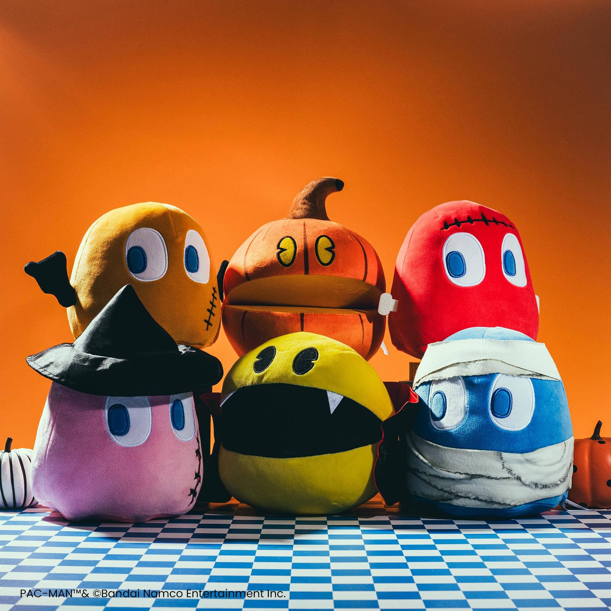 Toynk PAC MAN Halloween 7 Inch Collector Plush Set TNK-63PCMNHW-B6