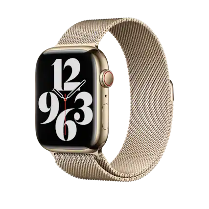 Alt View 11. Apple - 45mm Gold Milanese Loop - Gold.