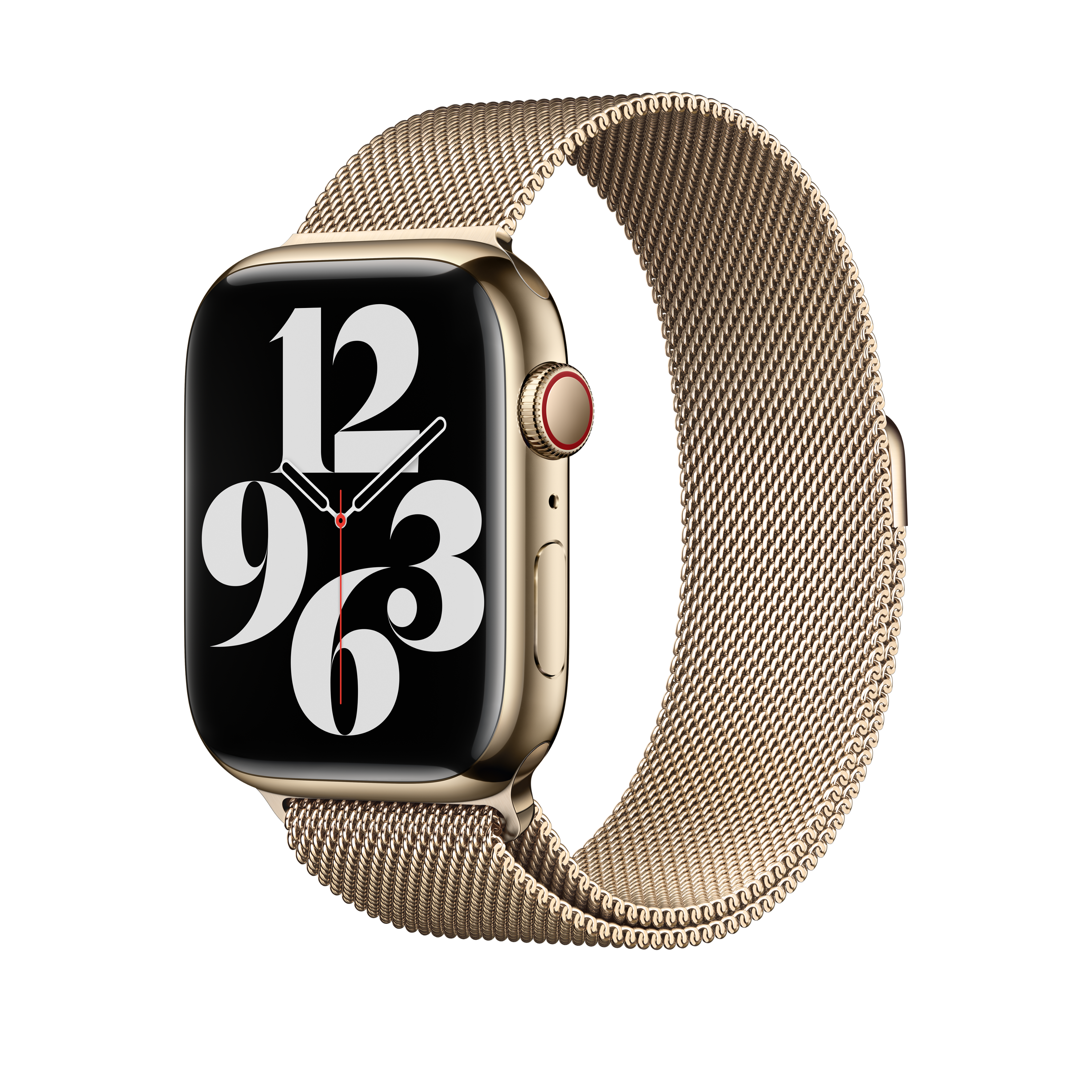 Alt View 11. Apple - 45mm Gold Milanese Loop - Gold.