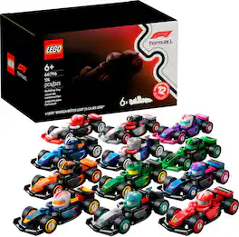 LEGO - F1 Collectible Race Cars 6 Pack - Ages 6+ 66796