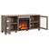 Alt View 15. Camden&Wells - Quincy Log Fireplace TV Stand for Most TVs up to 65" - Antiqued Gray Oak.