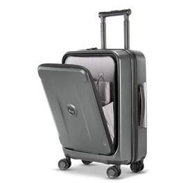 DORLUKFU - Carry On Luggage with Front Pocket & USB Port, PC Hardside 20 Inch luggage with Spinner Wheels & Built-in TSA Lock - Gray