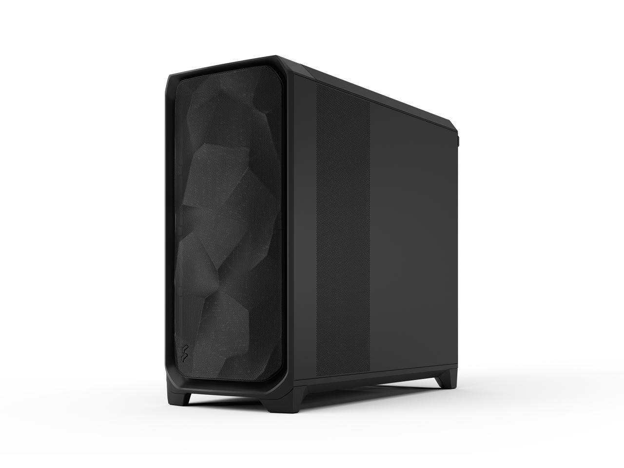 Alt View 4. Fractal Design - Fractal Design Meshify 3 XL E-ATX Full Tower PC Case - Black Chassis with Solid Side Panel - Black.