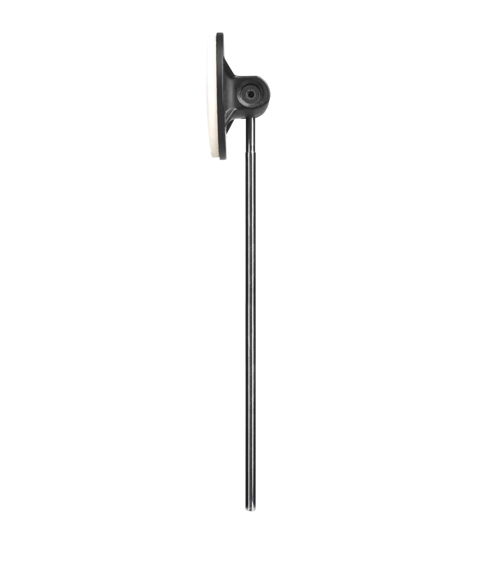 Angle. Gibraltar Hardware - Round Flat Self-Aligning Bass Drum Beater, Compatible with Most Pedals, Delivers Balanced Impact.