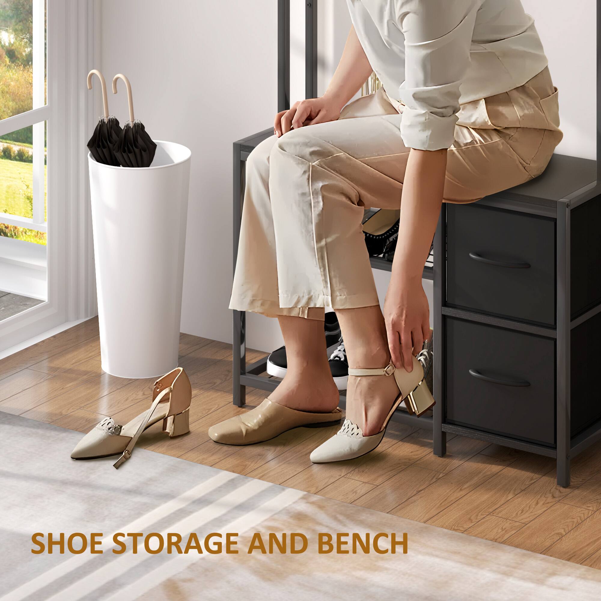 SHOE STORAGE AND BENCH