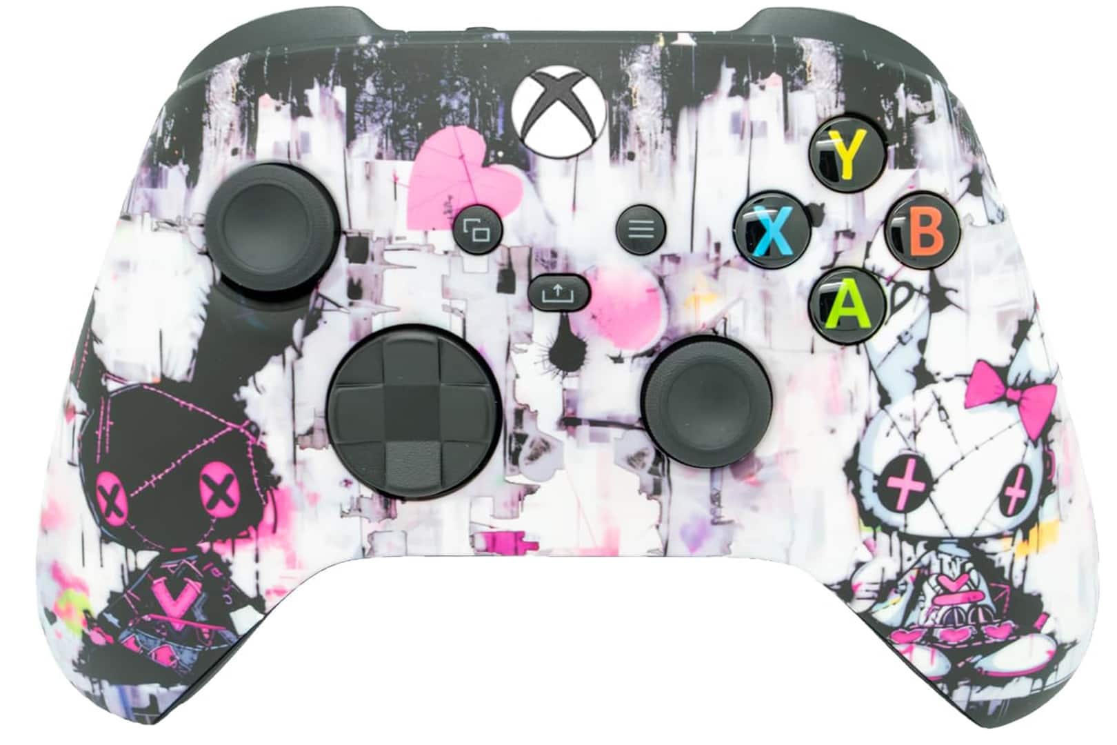 ProControllers - Wireless Xbox Custom Controller – Compatible with Xbox One, Xbox Series X, Xbox Series S & PC - Evil Bunny - Multi
