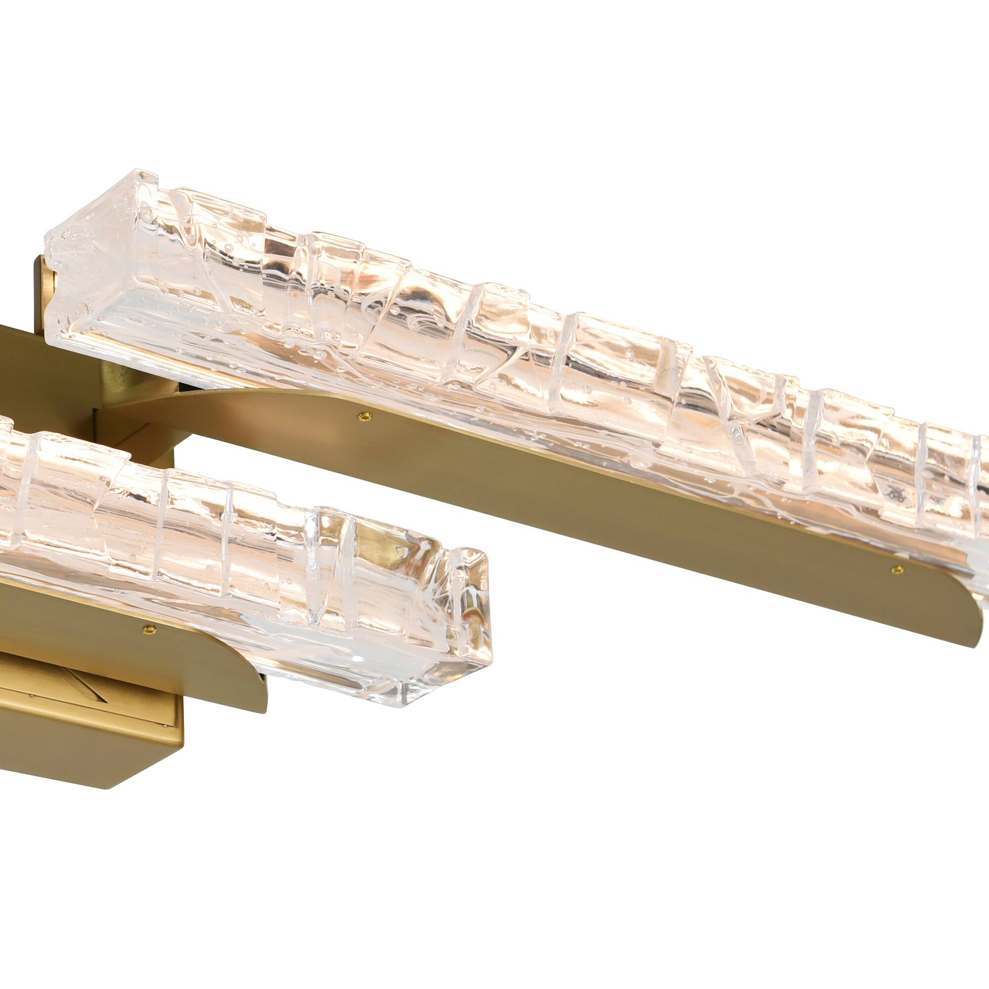 Alt View 2. CWI Lighting - Valira Integrated LED Brass Vanity Light - Brass.