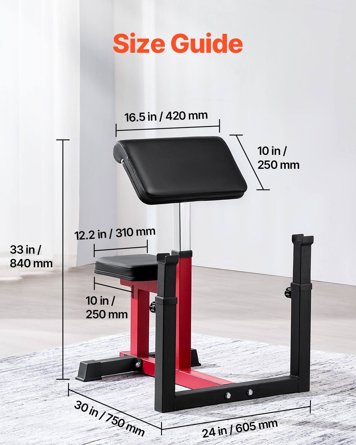 Size Guide

- 16.5 in / 420 mm
- 10 in / 250 mm
- 12.2 in / 310 mm
- 33 in / 840 mm
- 10 in / 250 mm
- 30 in / 750 mm
- 24 in / 605 mm