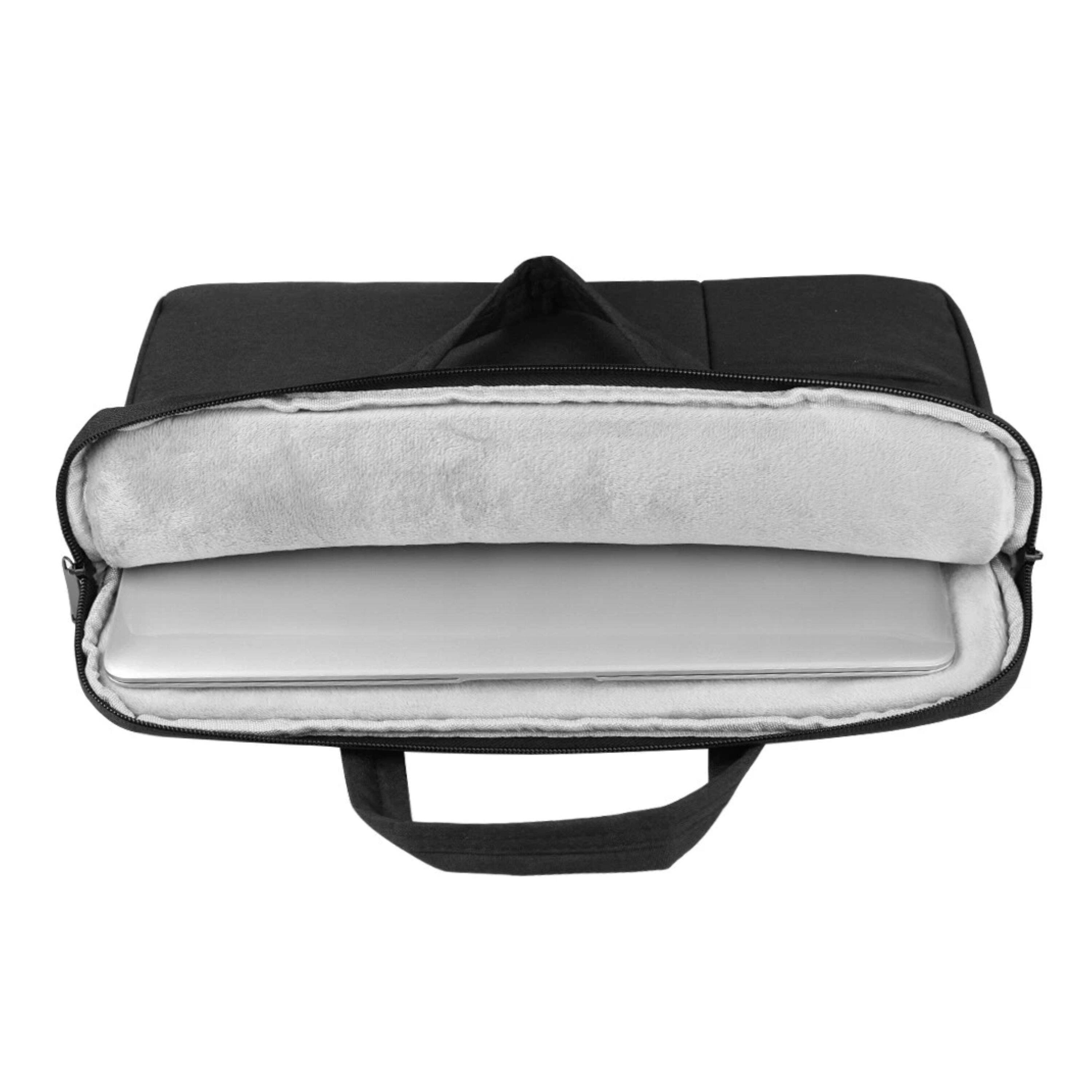 Left. Kitcheniva - Padded Sleeve Case Carrying Bag For 15" Laptop - Black.