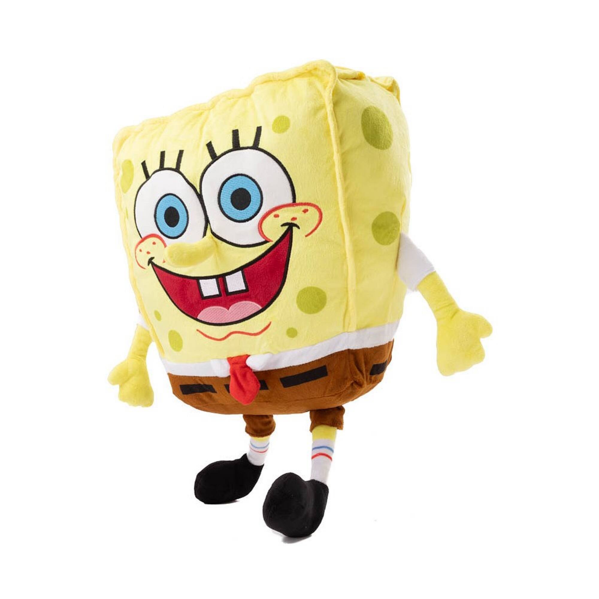 Alt View 1. SpongeBob SquarePants - SpongeBob 14” Plush Backpack Soft Character Bag - Black.