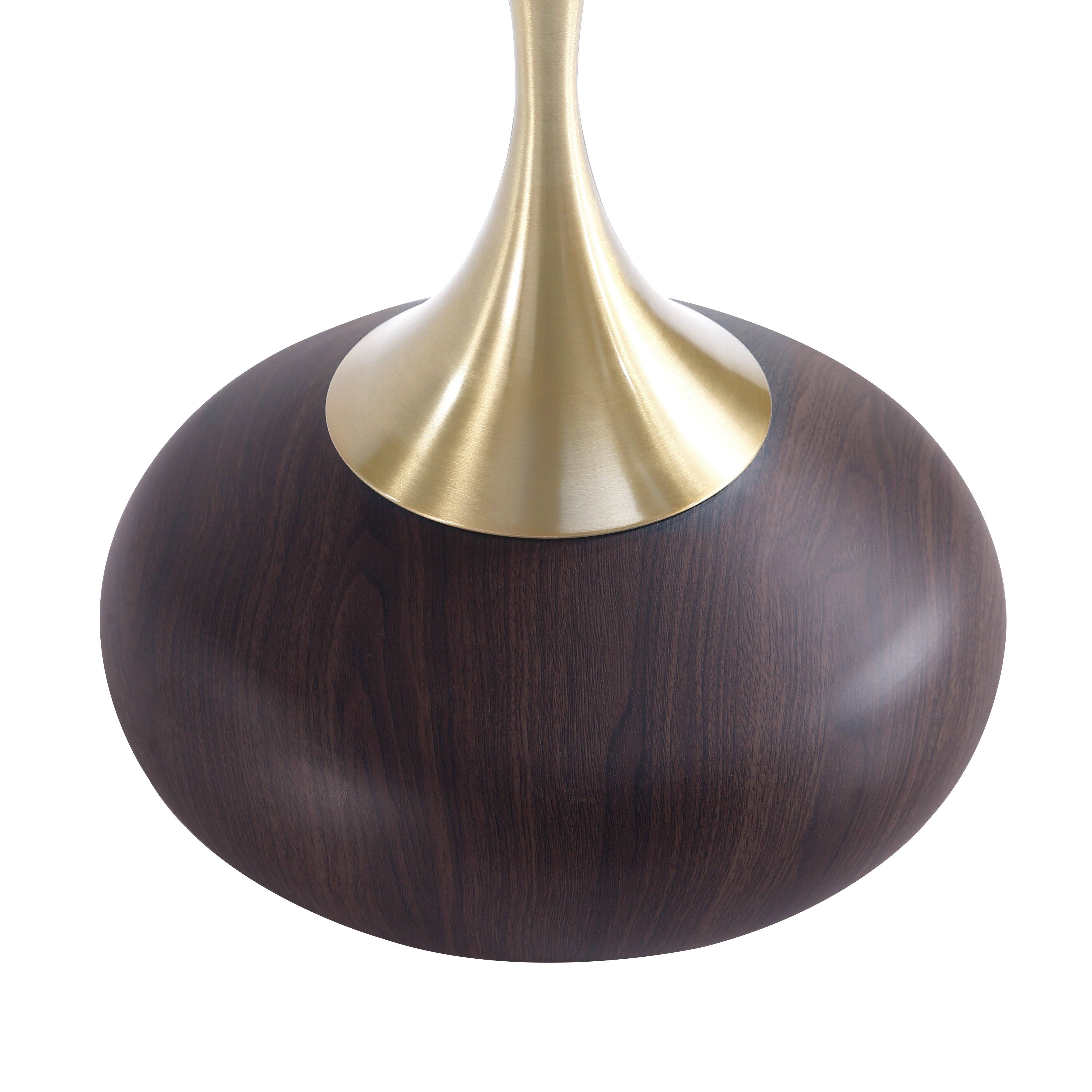 Alt View 1. Manhattan Comfort - Patchin Modern End Table - Set of 2 - Brown and Gold.