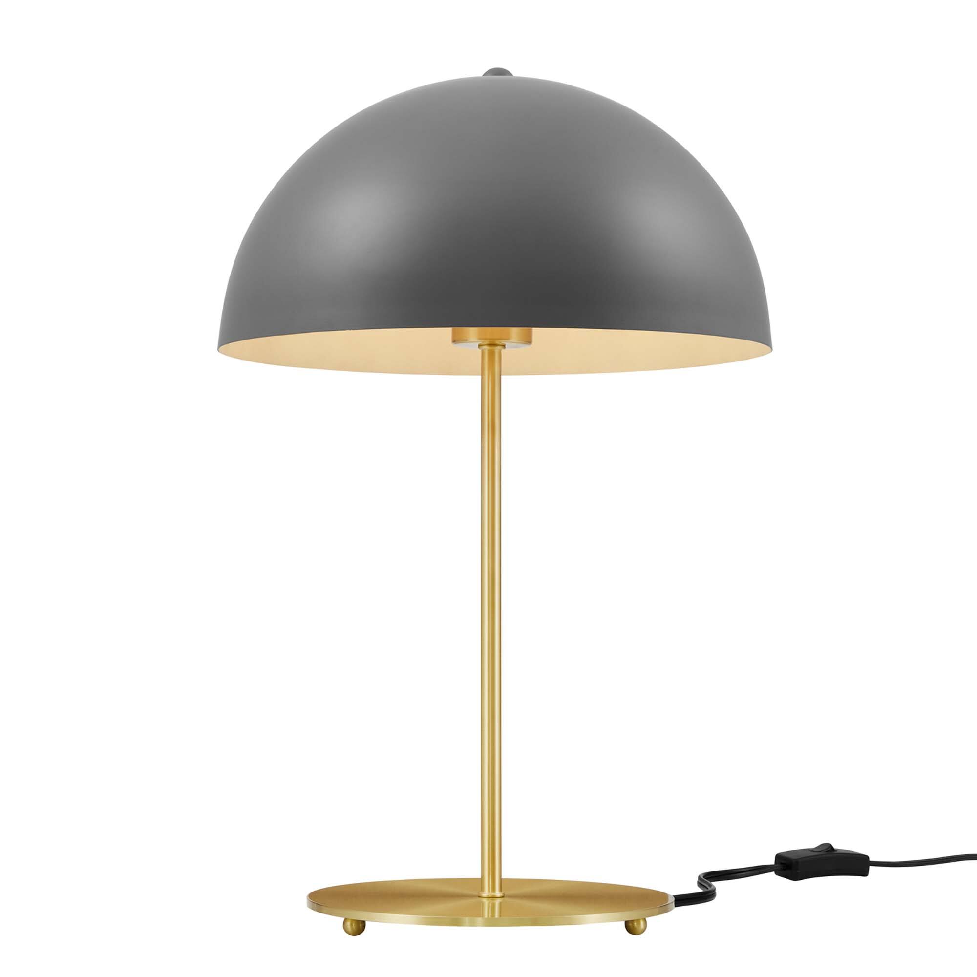 Alt View 2. Modway - Salient Brass and Faux White Marble Table Lamp by Modway.