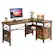 Alt View 11. Bestier - 60"Reversible Farmhouse L Shaped Desk with Storage Cabinet,Bookshelf & Headphone Hook,Gaming & Home Office Desk - Brown.