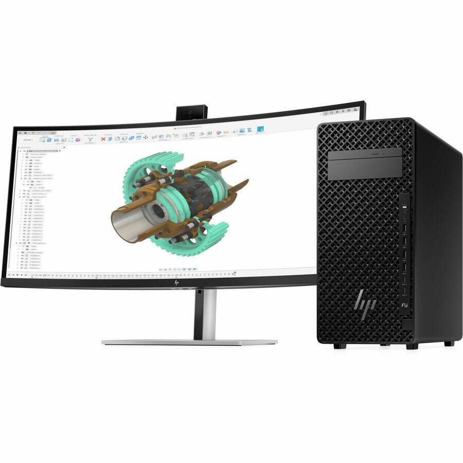 Alt View 3. HP - HP Z2 G1i Workstation - Intel Core Ultra 9 285K - 32 GB - 1 TB SSD - Tower - Black - Intel W880 Chip - Windows 11 Pro - Black.