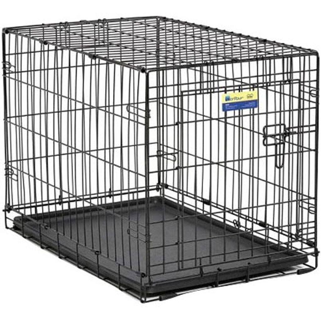 Front. Midwest - Contour Single Door Dog Crate.