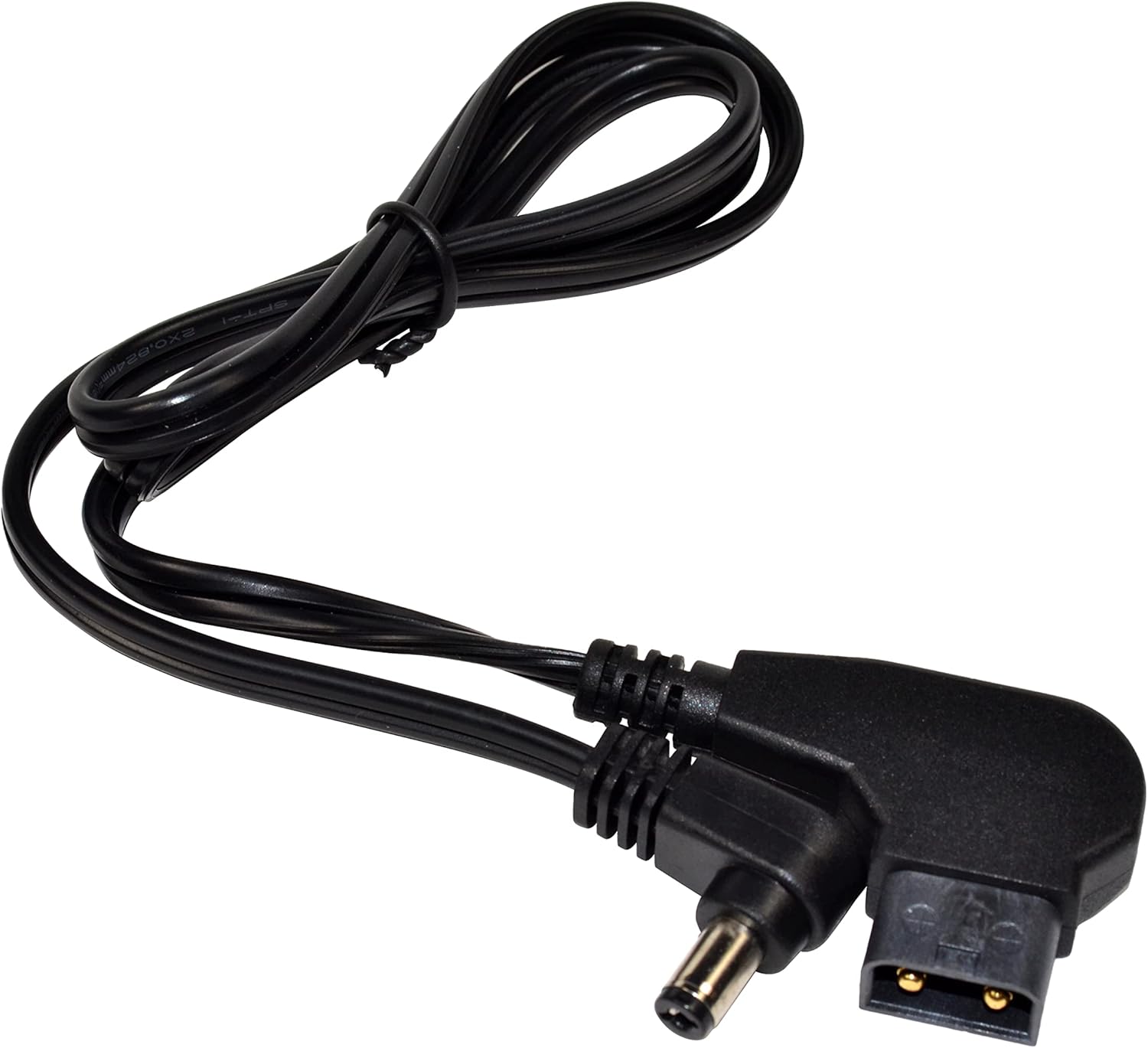 Alt View 2. HQRP - HQRP D-Tap Power DC Cable 5.5x2.1mm Barrel Plug, Negative Polarity +C-, 2ft - black.