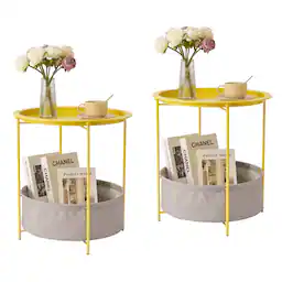 With basket 2PCS Yellow