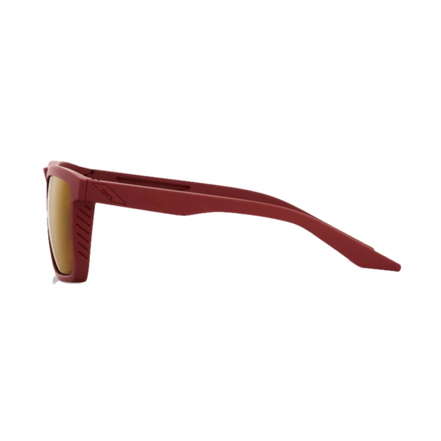 Left. 100% - 100% RENSHAW - Soft Tact Crimson - Bronze Lens - Crimson Red.