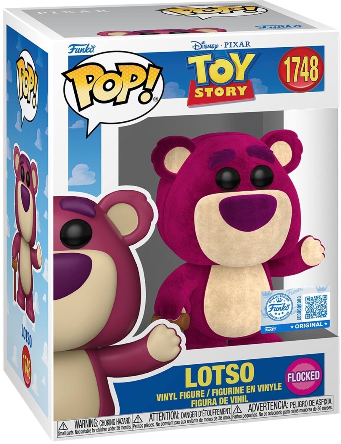 PIXAR OP TAaki Disney PIXAR Funko M POP! TOY STORY LIT00 1E Fune SPECIAL Camn Funko CCO0000000 SPECIAL POIOs Fucko ORIGINAL LOTSO VINYLE FLOCKED I FIGURINE EN VINYL FIGURE VINIL FIGURA DE PELIGRO DE ASFIXIA. TOUFFEMENT. ADVERTENCIA: nios menores de 36 meses. DANGER No es adecuado para ATTENTION: de 36 mois. Partes pequeas. HAZARD. enfants de moins WARNING: CHOKING convient pas aux Petites pices. Ne for children under 36 months Small parts. Not suitable