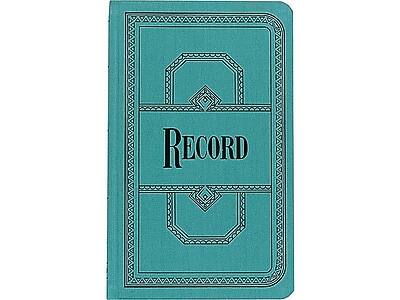 Alt View 1. Boorum & Pease - 66 Series Record Book, 7.63" x 12.13", 250 Sheets/Book - Blue.
