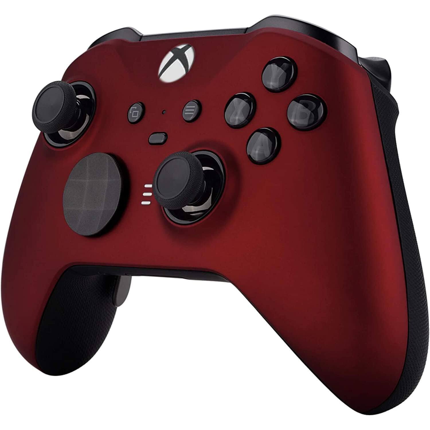 Angle. Custom Controllerzz - Custom Elite Series 2 Wireless Controller for Xbox Series X, Xbox Series S, Xbox One - Red.