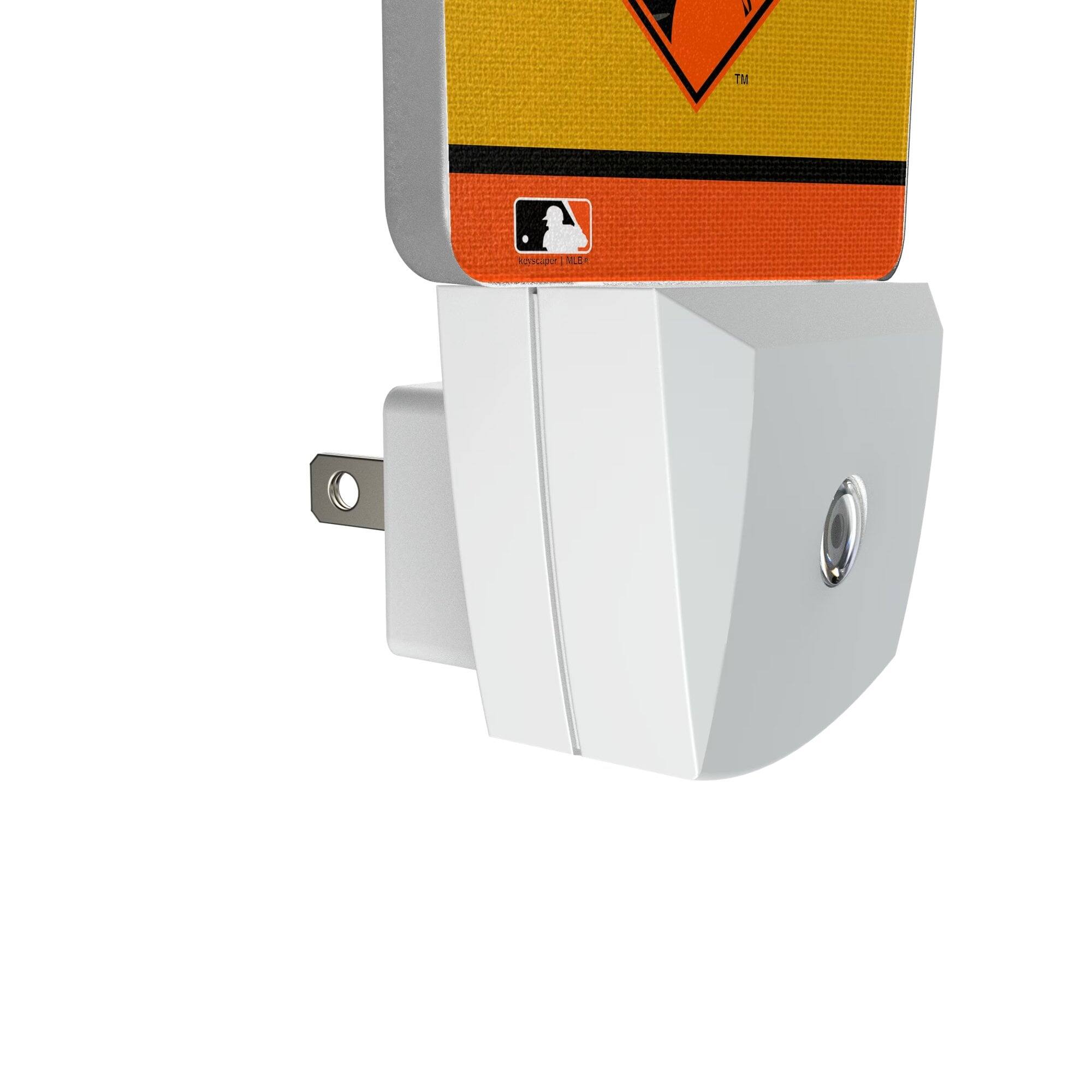 Alt View 2. Keyscaper - Baltimore Orioles Stripe Mascot Nightlight 2-Pack - Multicolor.