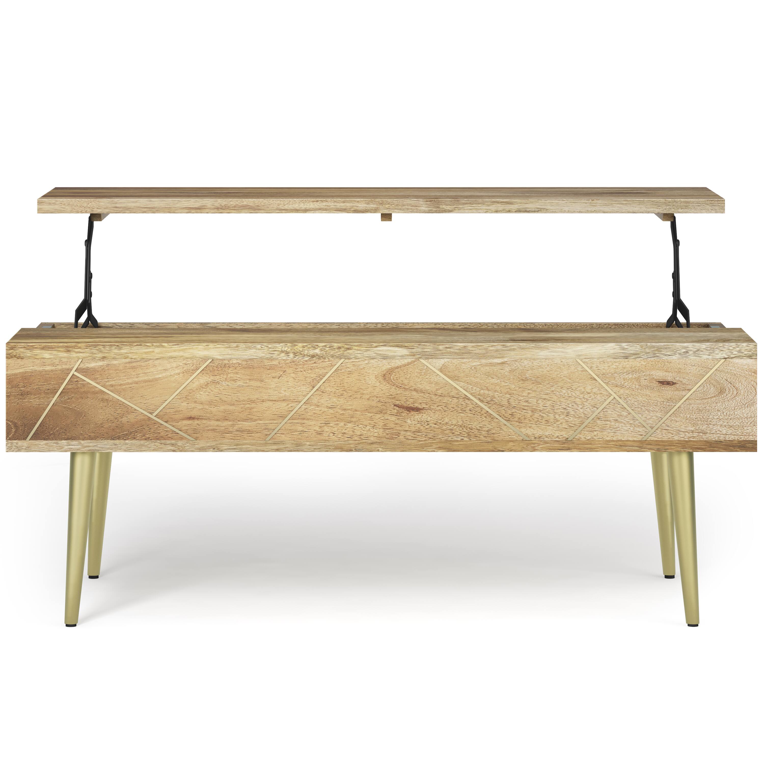 Alt View 11. Simpli Home - Jager Large Lift Top Coffee Table - Natural.
