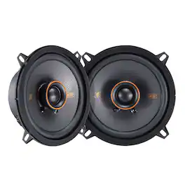 KICKER - 51KSC504 5.25" KS Series Coaxial Speakers - Pair - Black