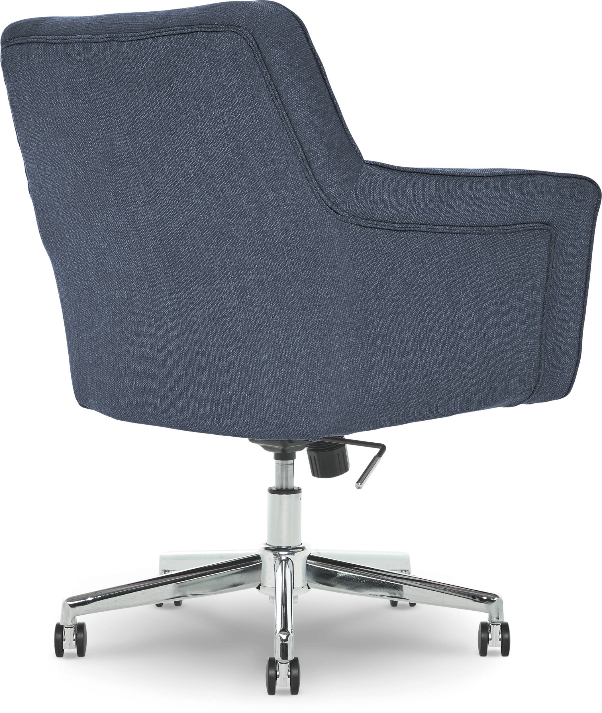 Alt View 13. Serta - Ashland Memory Foam & Twill Fabric Home Office Chair - Blue.