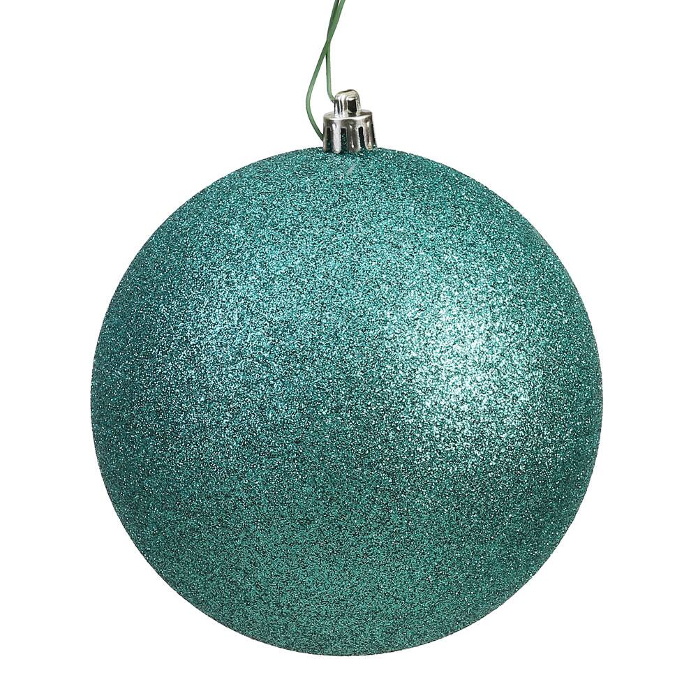 Front. Vickerman - Vickerman 10" Seafoam Glitter Ball Drilled Cap - Seafoam.