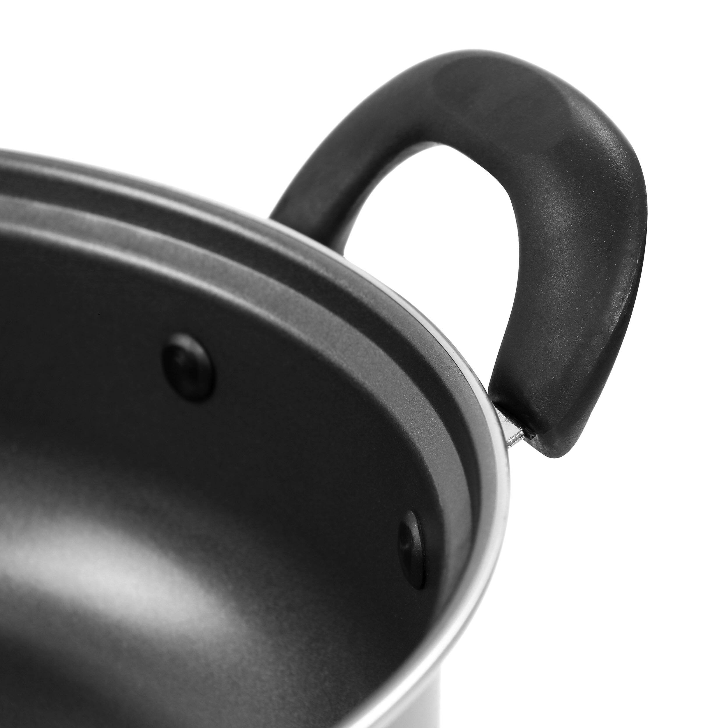 Alt View 2. Gibson - Gibson Everyday 12 Inch Highberry Nonstick All Purpose Pan with Lid in Grey - Gray.