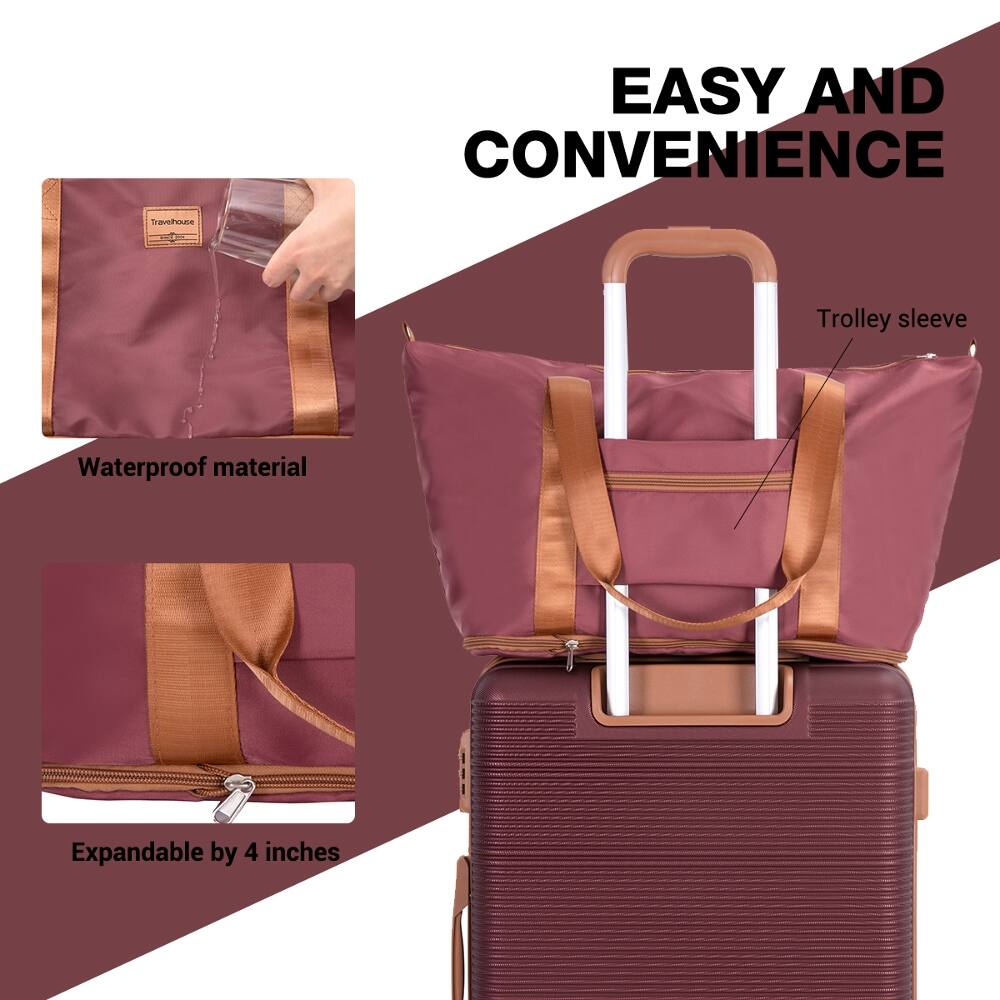 EASY AND CONVENIENCE

Travehouse

Trolley sleeve

Waterproof material

Expandable by 4 inches
